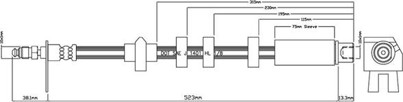 Motaquip VBH809 - Əyləc şlanqı furqanavto.az