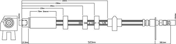 Motaquip VBH808 - Əyləc şlanqı furqanavto.az