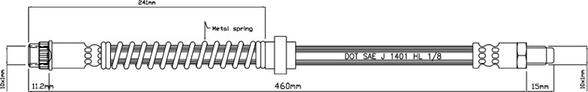 Motaquip VBH822 - Əyləc şlanqı furqanavto.az