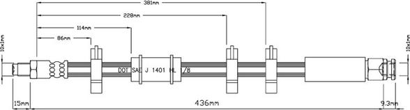 Motaquip VBH762 - Əyləc şlanqı furqanavto.az