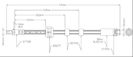 Motaquip VBJ597 - Əyləc şlanqı furqanavto.az