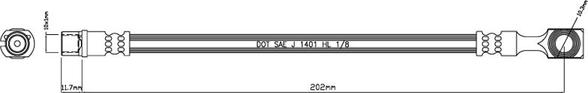 Motaquip VBJ182 - Əyləc şlanqı furqanavto.az