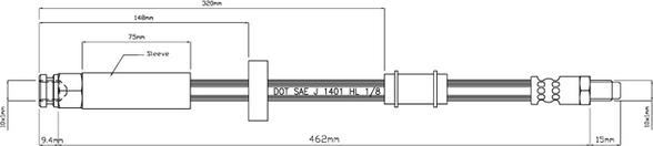 Motaquip VBJ204 - Əyləc şlanqı furqanavto.az