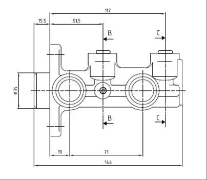 Motaquip VMC241 - Əyləc Baş Silindr furqanavto.az