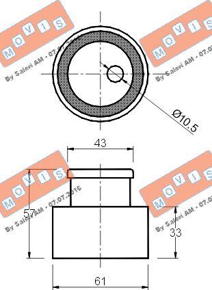 MOVIS AST1065 - Gərginlik kasnağı, vaxt kəməri furqanavto.az