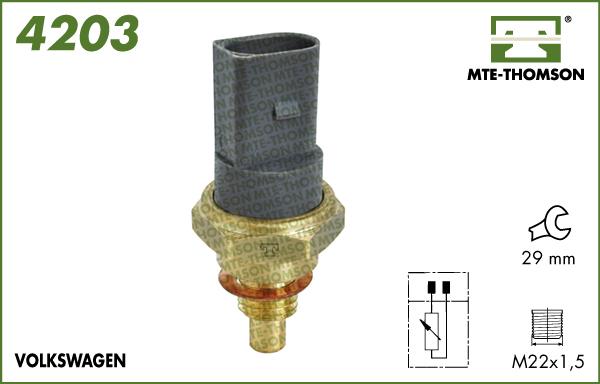 MTE-Thomson 4203 - Sensor, soyuducu suyun temperaturu furqanavto.az