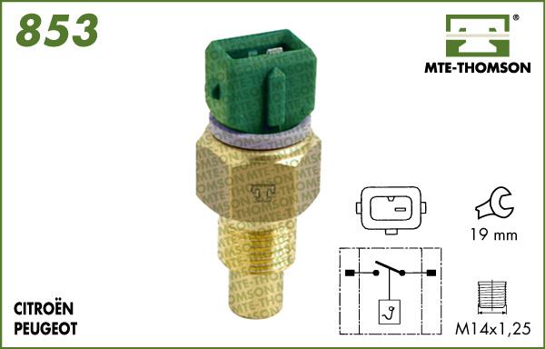 MTE-Thomson 853.60 - Temperatur açarı, radiator/kondisioner ventilyatoru furqanavto.az