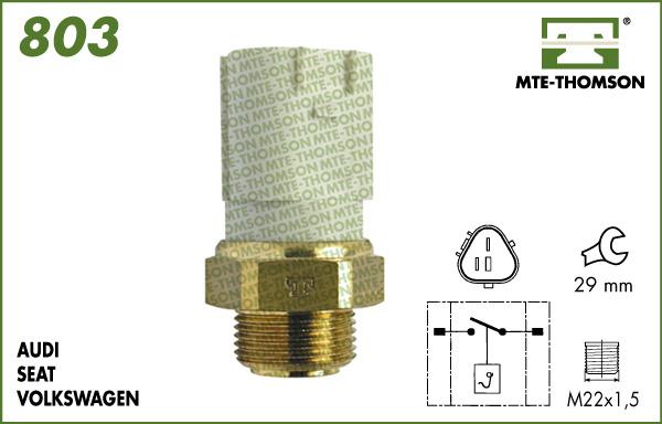 MTE-Thomson 803.95/90 - Temperatur açarı, radiator/kondisioner ventilyatoru furqanavto.az