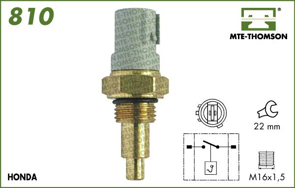 MTE-Thomson 810 - Temperatur açarı, radiator/kondisioner ventilyatoru furqanavto.az