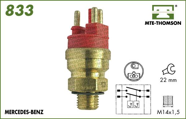 MTE-Thomson 833 - Temperatur açarı, radiator/kondisioner ventilyatoru furqanavto.az