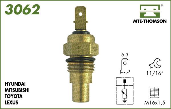 MTE-Thomson 3062 - Sensor, soyuducu suyun temperaturu furqanavto.az