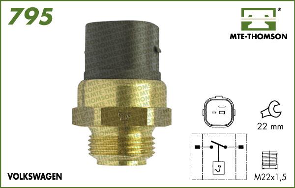 MTE-Thomson 795.95/90 - Temperatur açarı, radiator/kondisioner ventilyatoru furqanavto.az