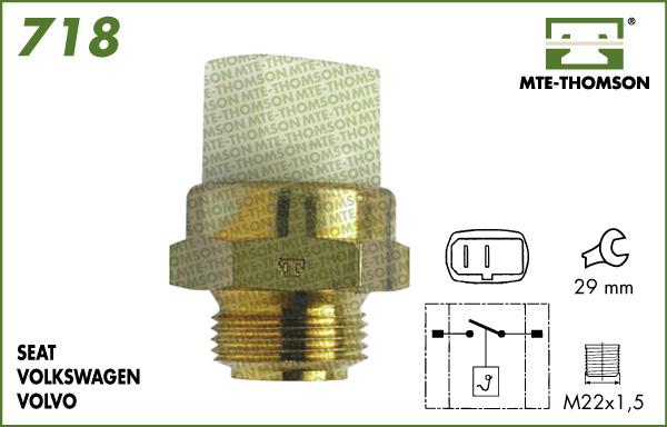 MTE-Thomson 718.95/90 - Temperatur açarı, radiator/kondisioner ventilyatoru furqanavto.az