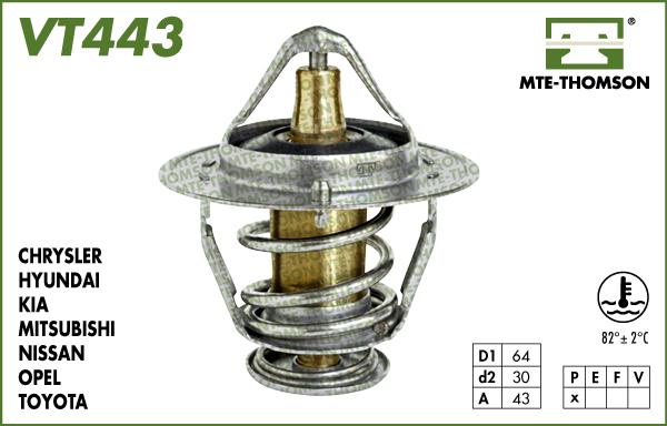 MTE-Thomson VT443.82 - Termostat, soyuducu furqanavto.az