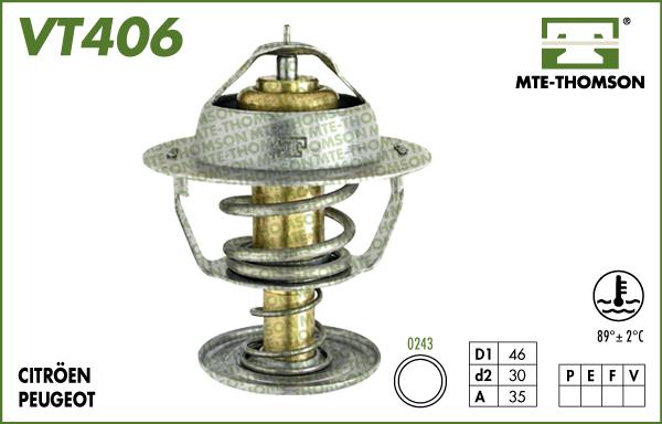 MTE-Thomson VT406.89 - Termostat, soyuducu furqanavto.az