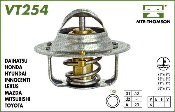 MTE-Thomson VT254.82 - Termostat, soyuducu furqanavto.az