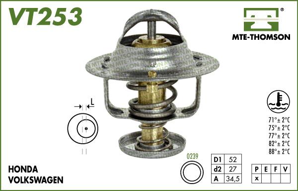 MTE-Thomson VT253.77 - Termostat, soyuducu furqanavto.az