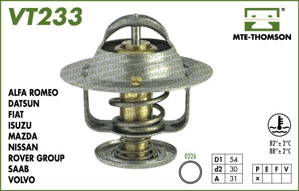 MTE-Thomson VT233.82 - Termostat, soyuducu www.furqanavto.az