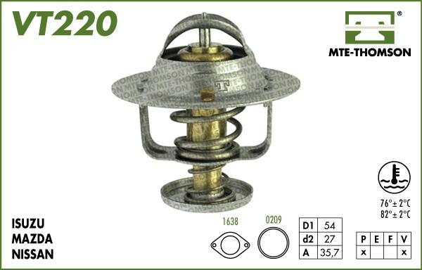 MTE-Thomson VT220.82 - Termostat, soyuducu furqanavto.az