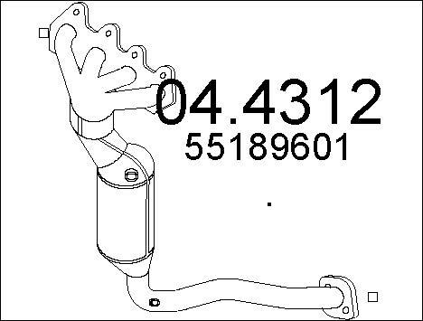 MTS 04.4312 - Katalitik çevirici furqanavto.az