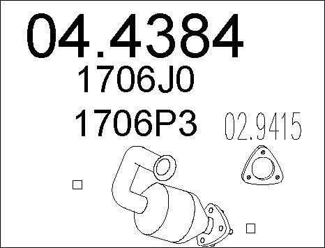MTS 04.4384 - Katalitik çevirici furqanavto.az