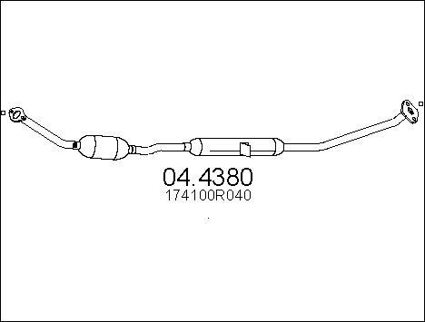 MTS 04.4380 - Katalitik çevirici furqanavto.az