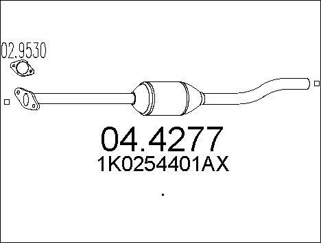 MTS 04.4277 - Katalitik çevirici furqanavto.az