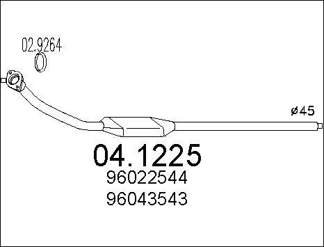 MTS 04.1225 - Katalitik çevirici furqanavto.az