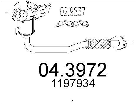 MTS 04.3972 - Katalitik çevirici furqanavto.az