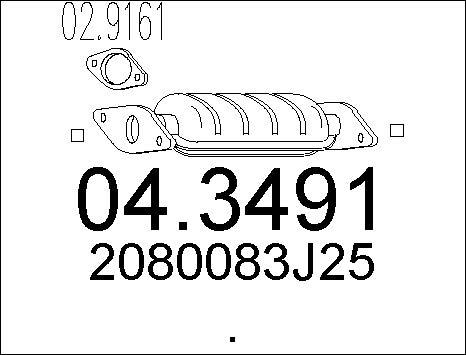 MTS 04.3491 - Katalitik çevirici furqanavto.az