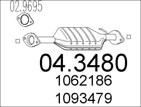 MTS 04.3480 - Katalitik çevirici furqanavto.az