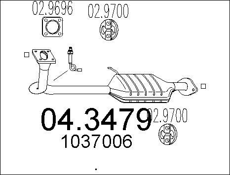 MTS 04.3479 - Katalitik çevirici furqanavto.az