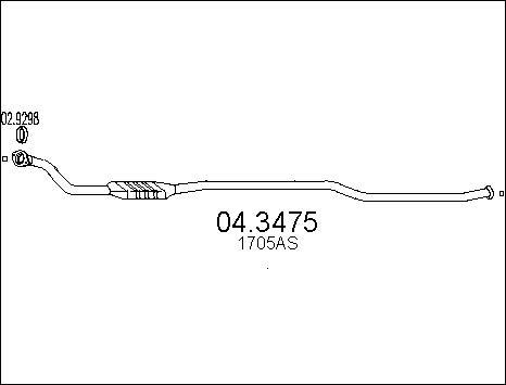 MTS 04.3475 - Katalitik çevirici furqanavto.az