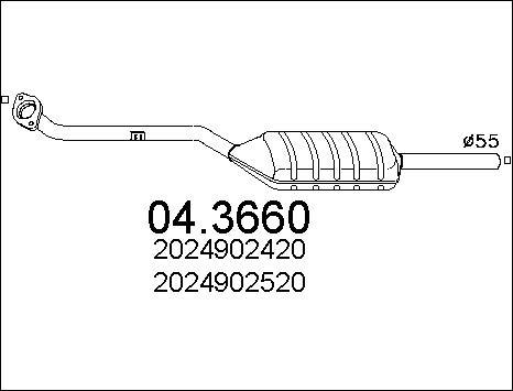 MTS 04.3660 - Katalitik çevirici furqanavto.az