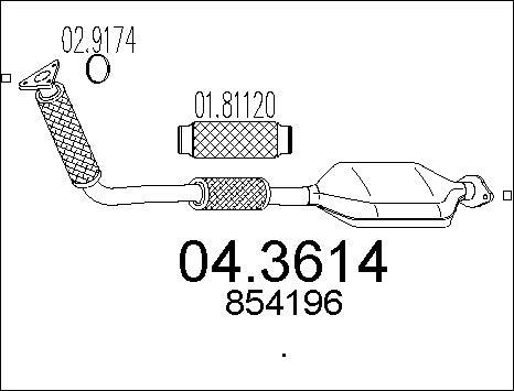 MTS 04.3614 - Katalitik çevirici furqanavto.az