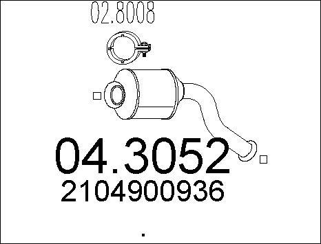 MTS 04.3052 - Katalitik çevirici furqanavto.az