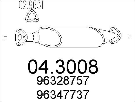 MTS 04.3008 - Katalitik çevirici furqanavto.az