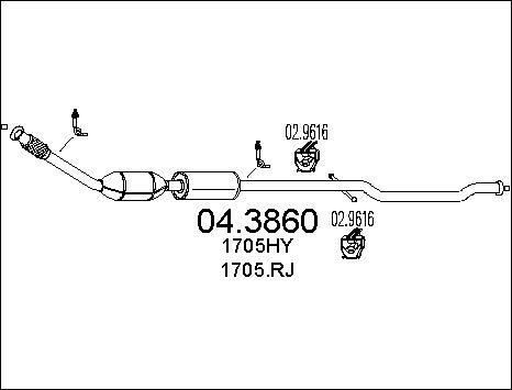 MTS 04.3860 - Katalitik çevirici furqanavto.az