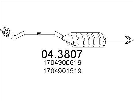 MTS 04.3807 - Katalitik çevirici furqanavto.az