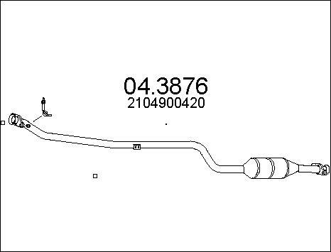 MTS 04.3876 - Katalitik çevirici furqanavto.az