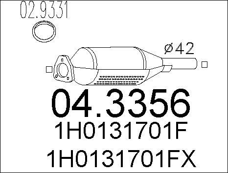 MTS 04.3356 - Katalitik çevirici furqanavto.az