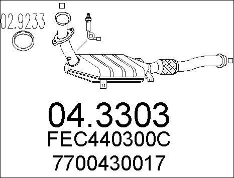 MTS 04.3303 - Katalitik çevirici furqanavto.az