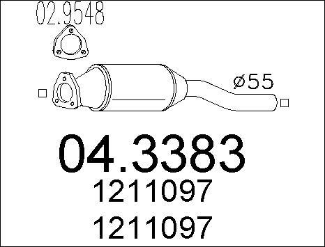 MTS 04.3383 - Katalitik çevirici furqanavto.az