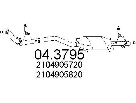 MTS 04.3795 - Katalitik çevirici furqanavto.az