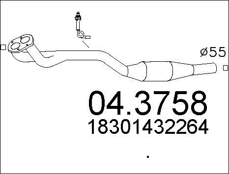 MTS 04.3758 - Katalitik çevirici furqanavto.az