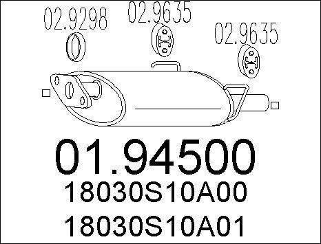 MTS 01.94500 - Son səsboğucu furqanavto.az