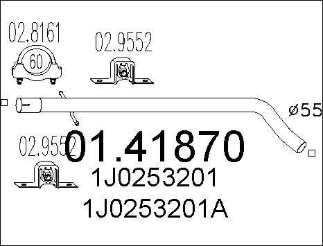 MTS 01.41870 - Egzoz borusu furqanavto.az