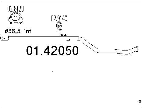 MTS 01.42050 - Egzoz borusu furqanavto.az