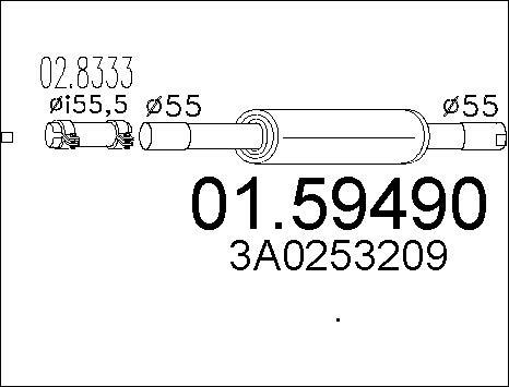 MTS 01.59490 - Ön səsboğucu furqanavto.az