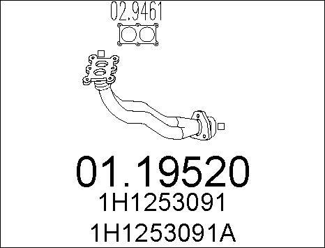 MTS 01.19520 - Egzoz borusu furqanavto.az